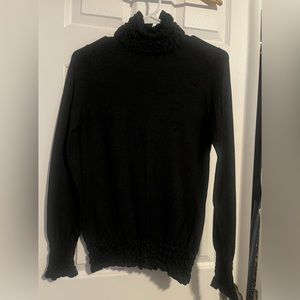 ❤️ Grey Turtleneck With Ribbing